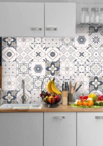 buy elegant arabic tile stickers peel and stick backsplash decal online in india etsy